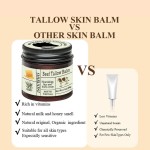Private Label Natural Organic 100% Grass Fed Beef Tallow Skin Care Face and Body Cream Whipped Moisturizer
