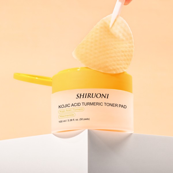 Private Label Facial Toner Pad Calming Hydrating Exfoliating Soothing Turmeric Toner Pads for Face