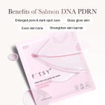 OEM LOGO Hydrating Breathable Moisturizing Glass Glow Skin Sheet Salmon Dna Collagen Gel Segmented Face Mask