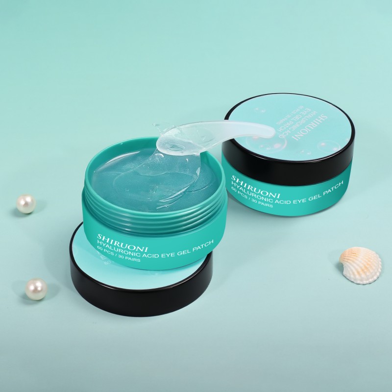 Custom Under Eye Patches Gel With Logo for Puffy Eyes Cooling Hydrating Anti Wrinkle Hydrogel Under Eye Mask