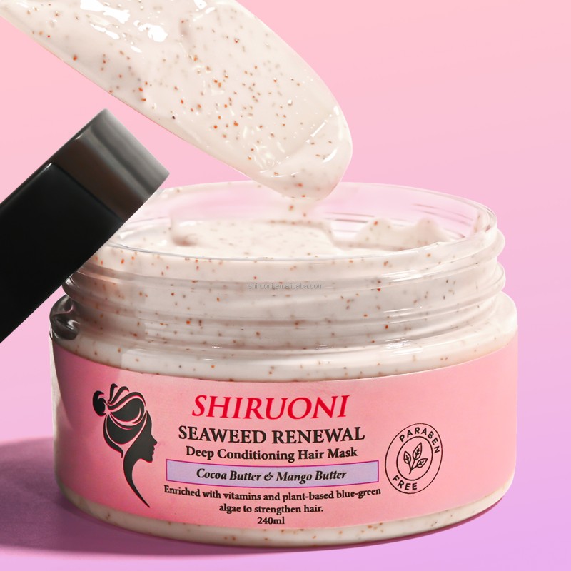 Custom Deep Hydration Conditioning Strengthens Reduces Breakage Hair Blue-Green Algae Hair Mask