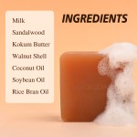 Custom De Tan Soap Tanning Gentle Cleansing Skin Brightening Milk Sandalwood Tan Removal Soap