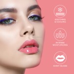 OEM SPF 20 Lip Gloss Hydrating Soothing Cucumber High Gloss Tinted Moisturizer for Dry Lips