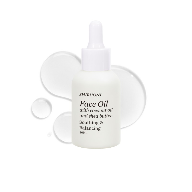 Private Label Face Oil Skin Care Coconut Oil Shea Butter Rosemarry Extract Oil Soothing Balancing Deeply Nourishes Facial Oil