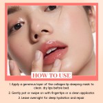 Free Sample Custom Logo Lip Sleeping Mask Gentle Exfoliation Long-Lasting Peach Lip Masks Private Label