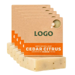 Hot Selling All Natural Vegan BAY RUM Cedar Wood Soap Hand Made Moisturizing Men Soap Bar Pack