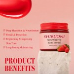 Private Label Hand Cream Own Logo Moisturizing Lightening Christmas Whitening Women's Strawberry Shea Butter Hand Cream