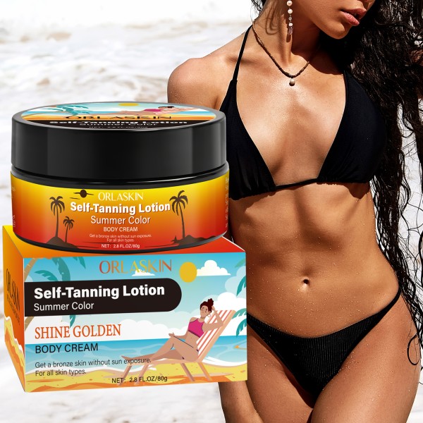 80G Long-Lasting Sunless Self Sun Dark Bronze Sunbed Tan Lotion Hydrating Bronze Tanning Cream