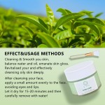 OEM LOGO Deep Cleansing Moisturizing Antioxidant Blackheads Remove Green Tea Face Clay Mask With Volcanic Mud