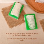 OEM Natural Vegan Loofah Soap Bar Olive Oil Coconut Oil Nourishes Antioxidant Gently Exfoliates Skin Care Loofah Bar Soap
