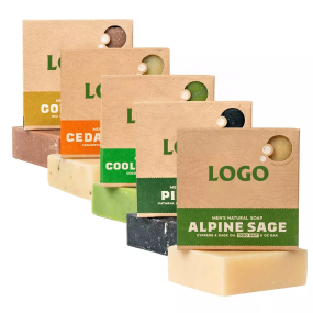 Hot Selling All Natural Vegan BAY RUM Cedar Wood Soap Hand Made Moisturizing Men Soap Bar Pack