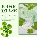 Private Label OEM Manufacturer SPF 50 UV Protection Natural Centella Sunscreen Green Tea Sunscreen for Women Skin Care