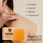 Private Label Soap Bar Lighten Acne Marks Soothing Oil Control Exfoliating Saffron Goat Milk Soap