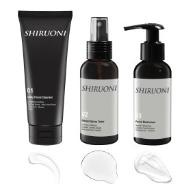 Private Label Cleansing Soothing Face Wash Moisturizing Toner Centella Tea Tree Skin Care Set for Men