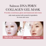 OEM LOGO Hydrating Breathable Moisturizing Glass Glow Skin Sheet Salmon Dna Collagen Gel Segmented Face Mask
