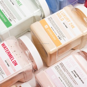 Custom LOGO Label Private Part Vajacial  Vaginal Spa Hydro Powder Peel Off Rose Jelly Mask