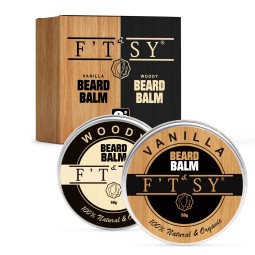 Private Label OEM Beard Grooming Care Butter Kit Beard Balm Regular Size Custom Logo Natural Moisturize Beard Products for Men