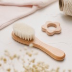 Baby Hairbrush Supplier - Oval Wooden Design