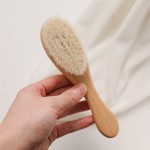 Baby Hairbrush Supplier - Oval Wooden Design
