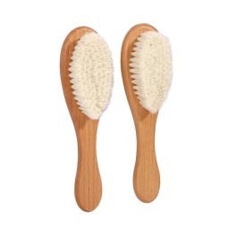 Baby Hair Brush Manufacturer - Oval Wooden Soft