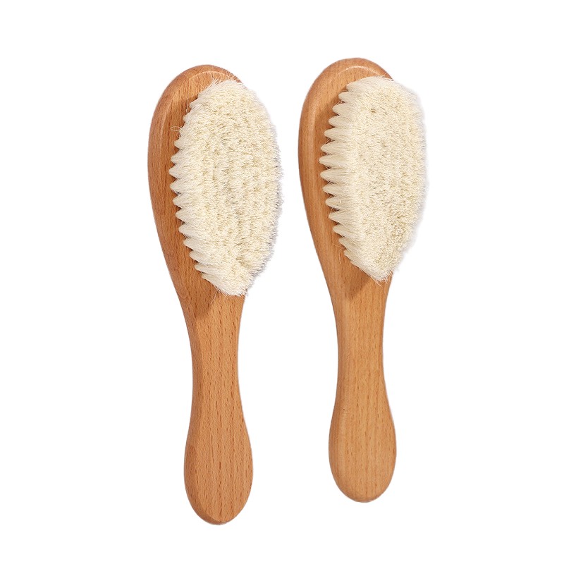 Baby Hair Brush Manufacturer - Oval Wooden Soft