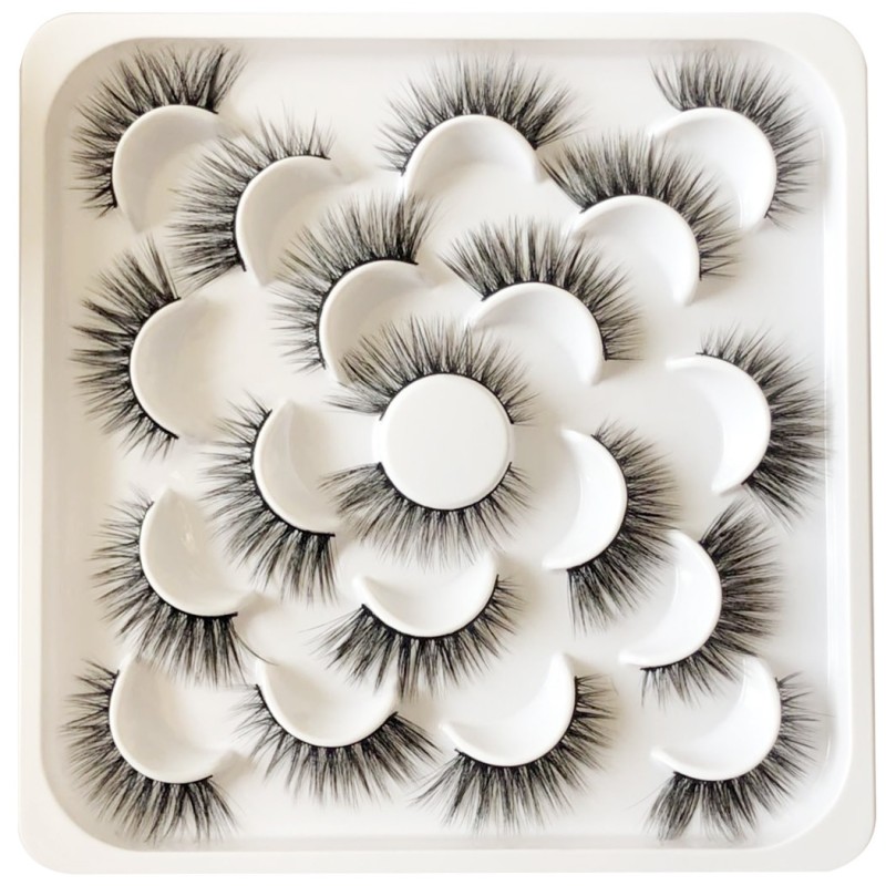 False Eyelashes Supplier - 25mm Wispy Short