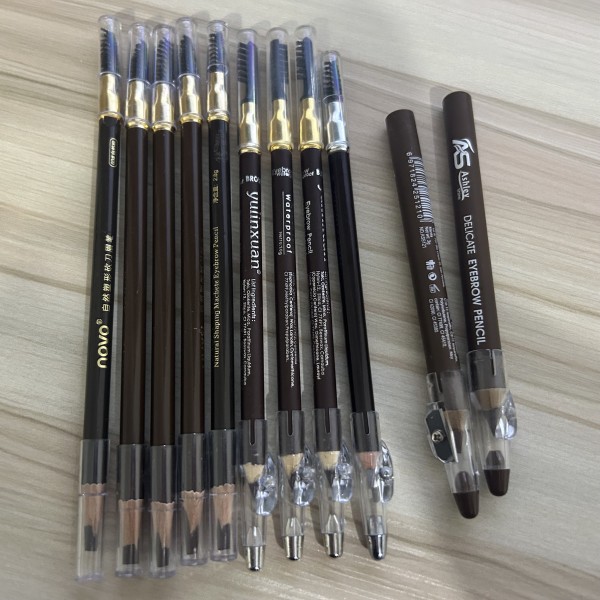 Wooden Eyebrow Pencil Supplier - Easy Color Brown Pen