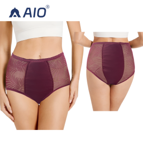 Period Panties Manufacturer - OEM High-Waisted Lace Super Absorbent