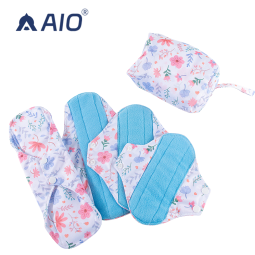 Period Sanitary Towels Supplier - 5pcs Heavy Flow Night with Wet Bag