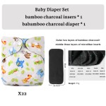 Cloth Diaper Factory - Double Pocket Gusset Bamboo Charcoal