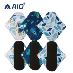 Menstrual Pads Manufacturer - 3pcs Bamboo Charcoal Colorful 18x18cm