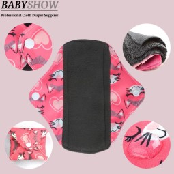 Sanitary Napkin Set Supplier - 6pcs Bamboo Cotton Charcoal