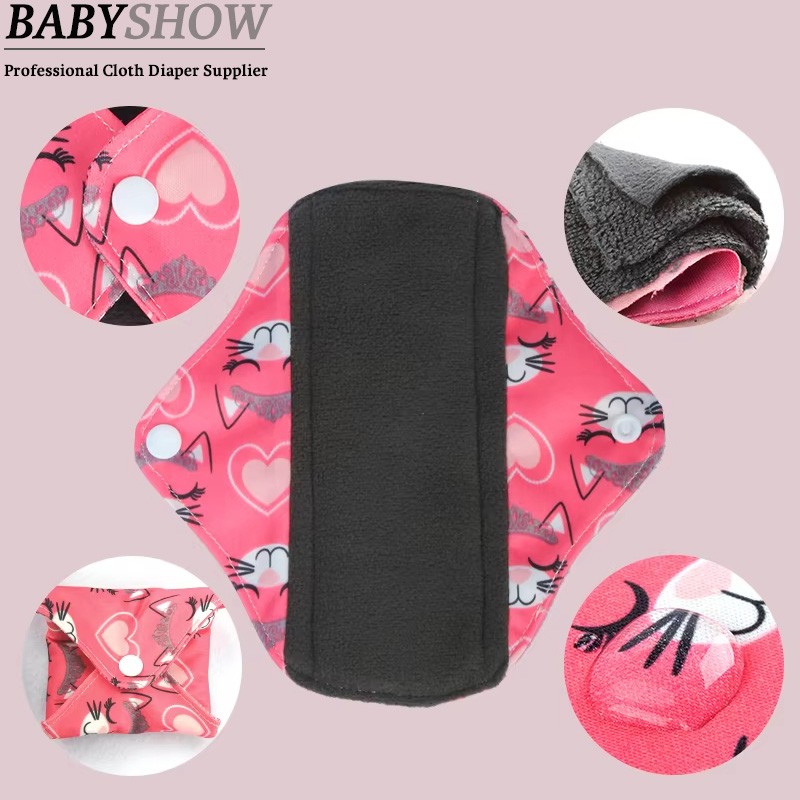 Sanitary Napkin Set Supplier - 6pcs Bamboo Cotton Charcoal