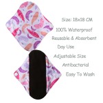 Menstrual Pads Manufacturer - 3pcs Bamboo Charcoal Colorful 18x18cm