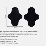Menstrual Pad Manufacturer - Organic Cotton Heat Pressed Black