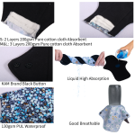 Menstrual Pads Supplier - Organic Cotton Winged 4pcs Set