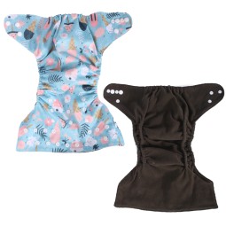 Cloth Diaper Factory - Double Pocket Gusset Bamboo Charcoal
