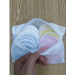 Makeup Remover Pads Supplier - Bamboo Cotton Colorful Stitching 8x8cm