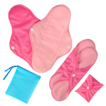 Sanitary Pad Set Manufacturer - Custom Pink Fleece Reusable