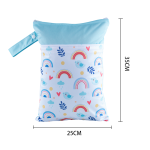 Diaper Wet Bag Manufacturer - 25x35cm Print Design Double Pockets