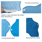Menstrual Pads Factory - 5pcs Softness Quick Dry Wholesale