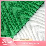 Terry Fabric Manufacturer - Water Ripple Jacquard 100% Polyester