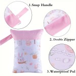 Diaper Wet Bag Manufacturer - 25x35cm Print Design Double Pockets