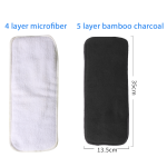 Baby Cloth Diaper Insert Supplier - AIO 13.5x35cm 4 Layers