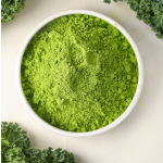 Food Grade Organic Kale Extract High Dietary Fiber Green Vegetable in Glass Container Herbal Powder in Can Packaging