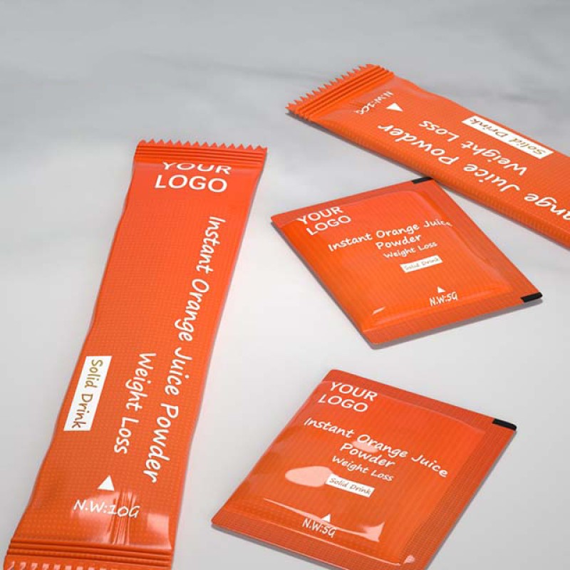 Customized Instant Orange Juice Powder  Solid Drink ODM & OEM Powder in Sachets OEM