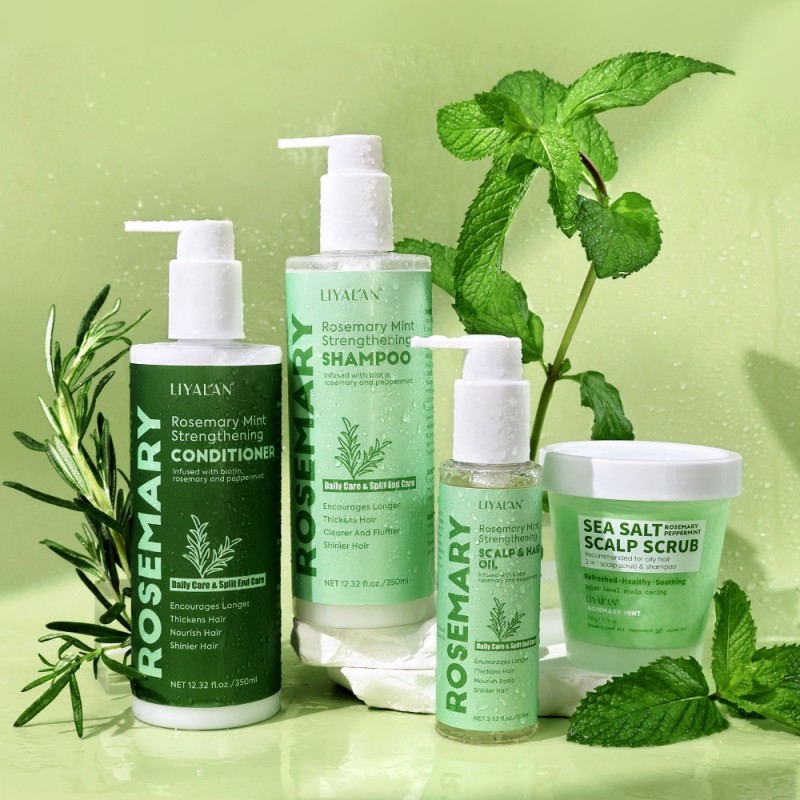 Hair Care Set Manufacturer - Private Label Rosemary Mint Shampoo Conditioner
