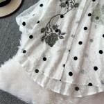 Women Blouse Supplier - 2025 Striped Printed Business Casual