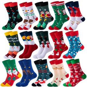 Christmas Socks Factory - Cozy Cotton Xmas Crew Socks