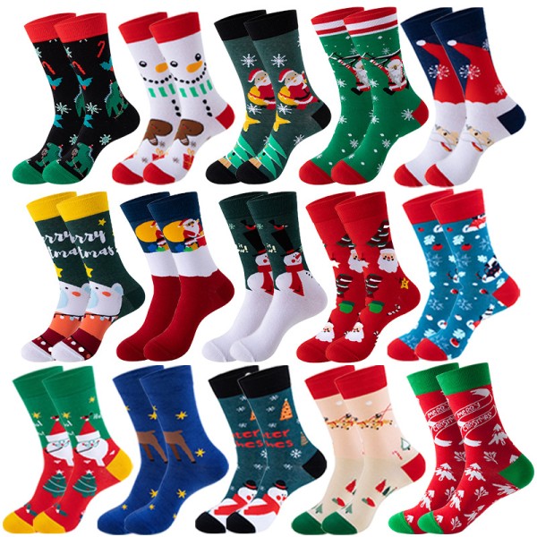 Christmas Socks Factory - Cozy Cotton Xmas Crew Socks